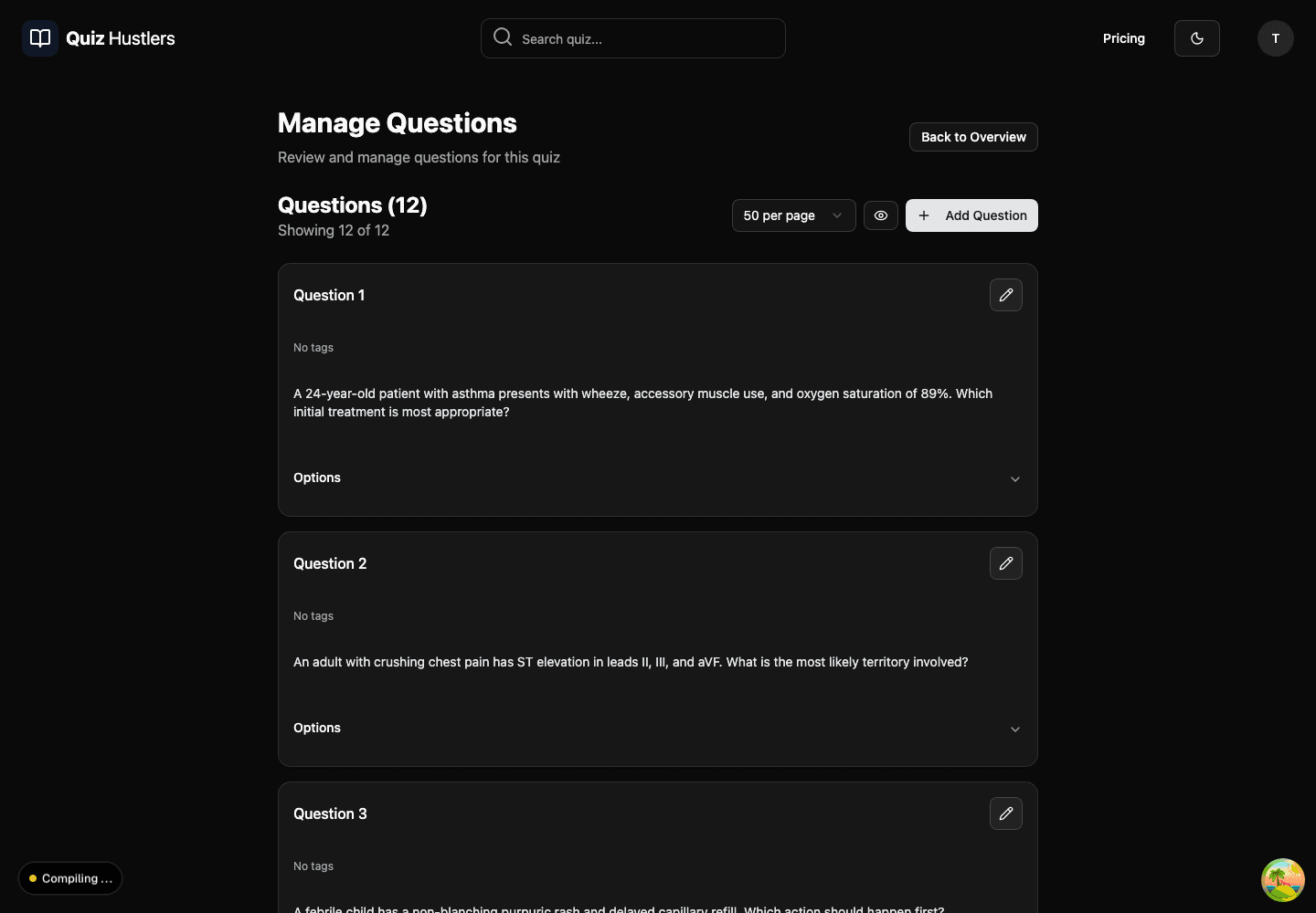 Question Management