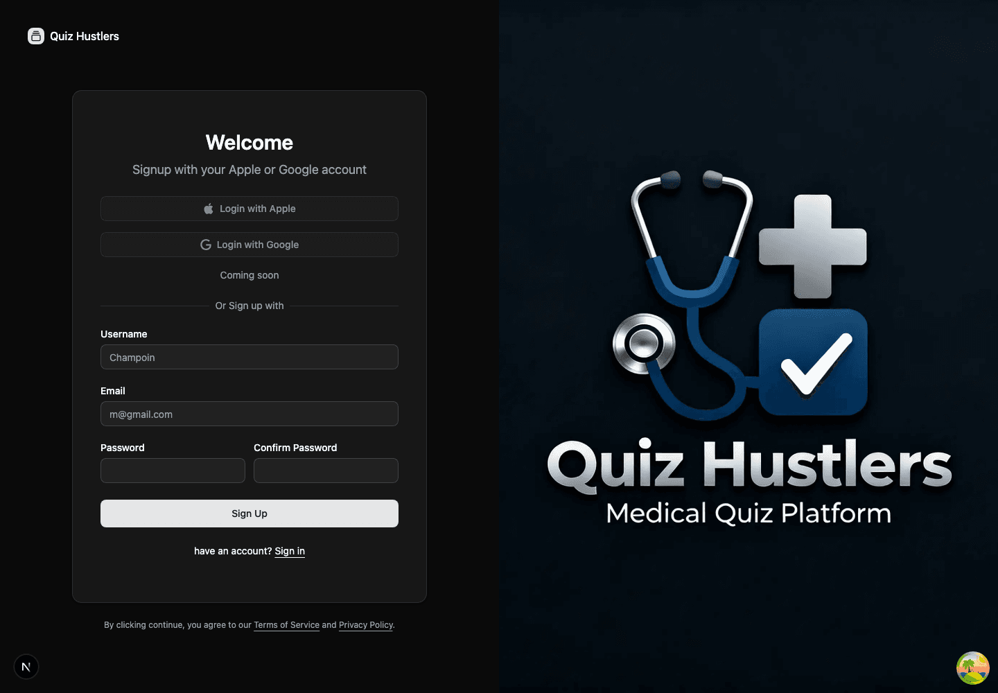 Invitation Sign-up